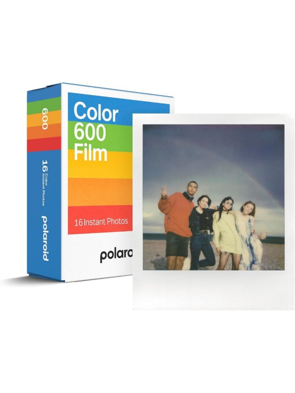 Color Instant Film for 600 Cameras - Double Pack, 16 Photos, Vibrant Prints